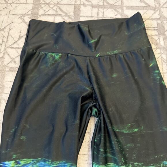 Waterlust Women's Fountain of Youth Leggings 50+UPF Multicolor Green Size Medium - Picture 2 of 10